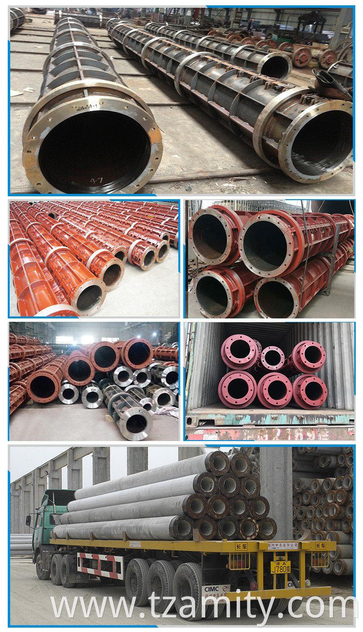 Precast concrete spun pile steel mould